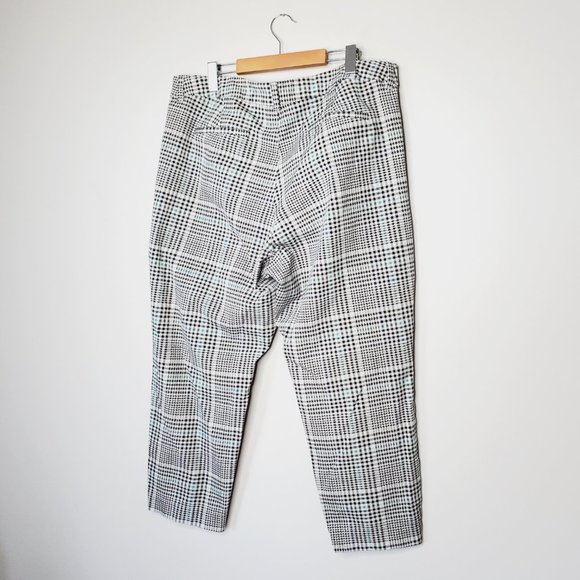 Old Navy Pants Pixie High Rise Slim Ankle Academia Plaid Preppy Stretch 20 - Picture 5 of 11